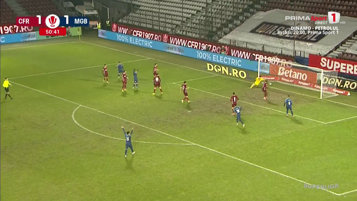 Gafa Mihai Popa în CFR Cluj - Metaloglobus