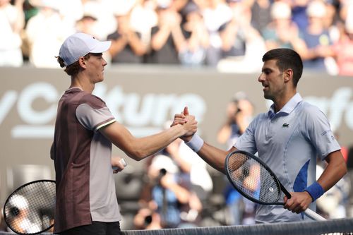 Jannik Sinner și Novak Djokovic/Foto: Getty Images