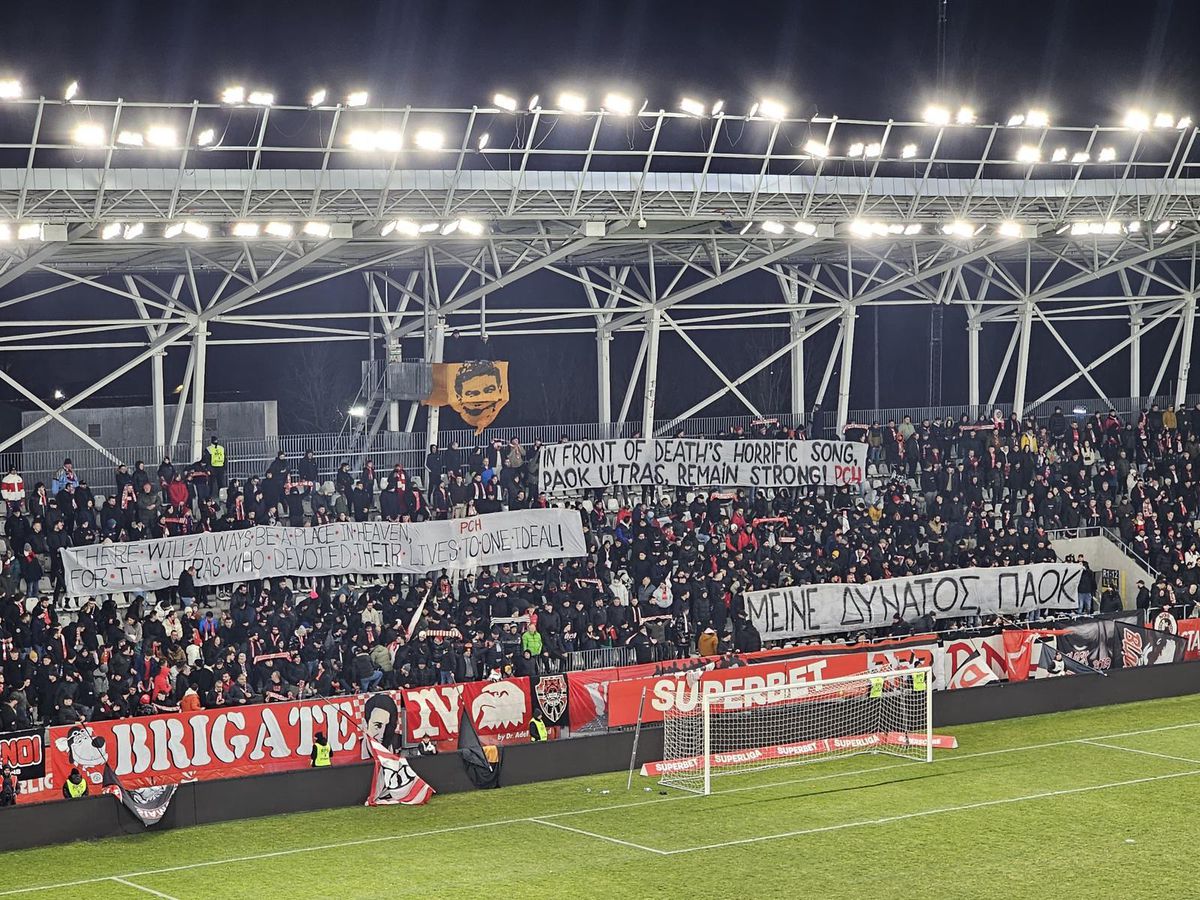 Ce a afișat PCH în memoria suporterilor decedați ai celor de la PAOK: „Rămâneți puternici!”