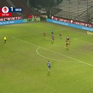 Mihai Popa, gafă monumentală în CFR Cluj - Metaloglobus. Captură Prima Sport 1