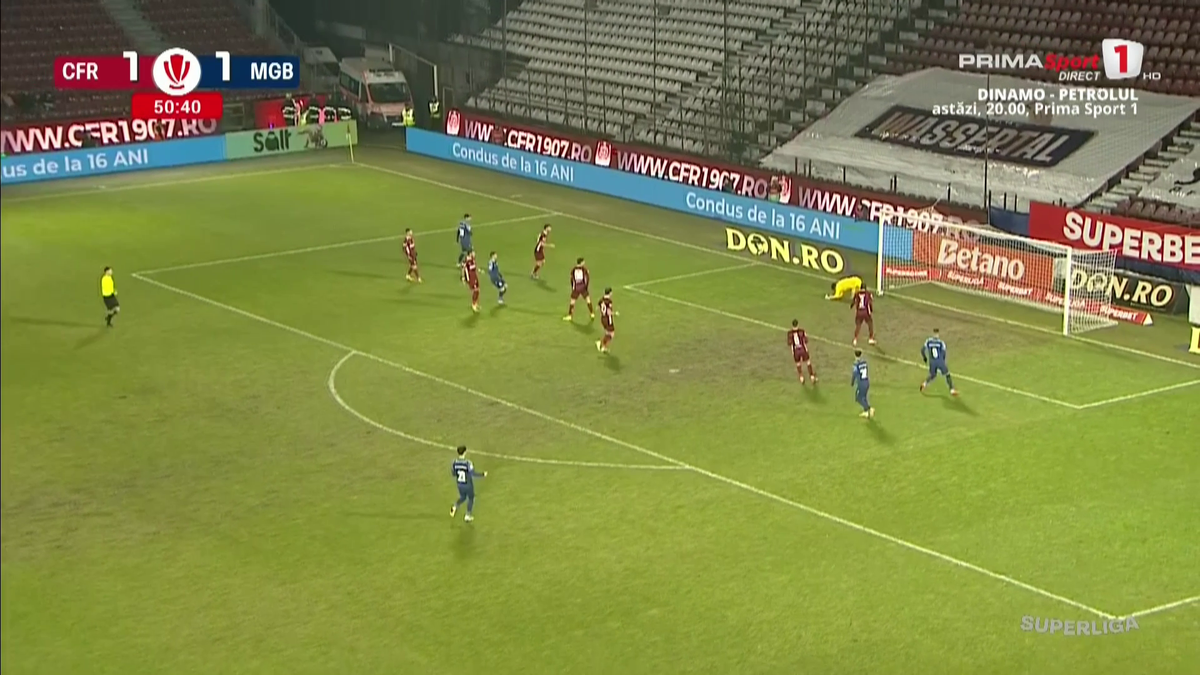 Gafa Mihai Popa în CFR Cluj - Metaloglobus