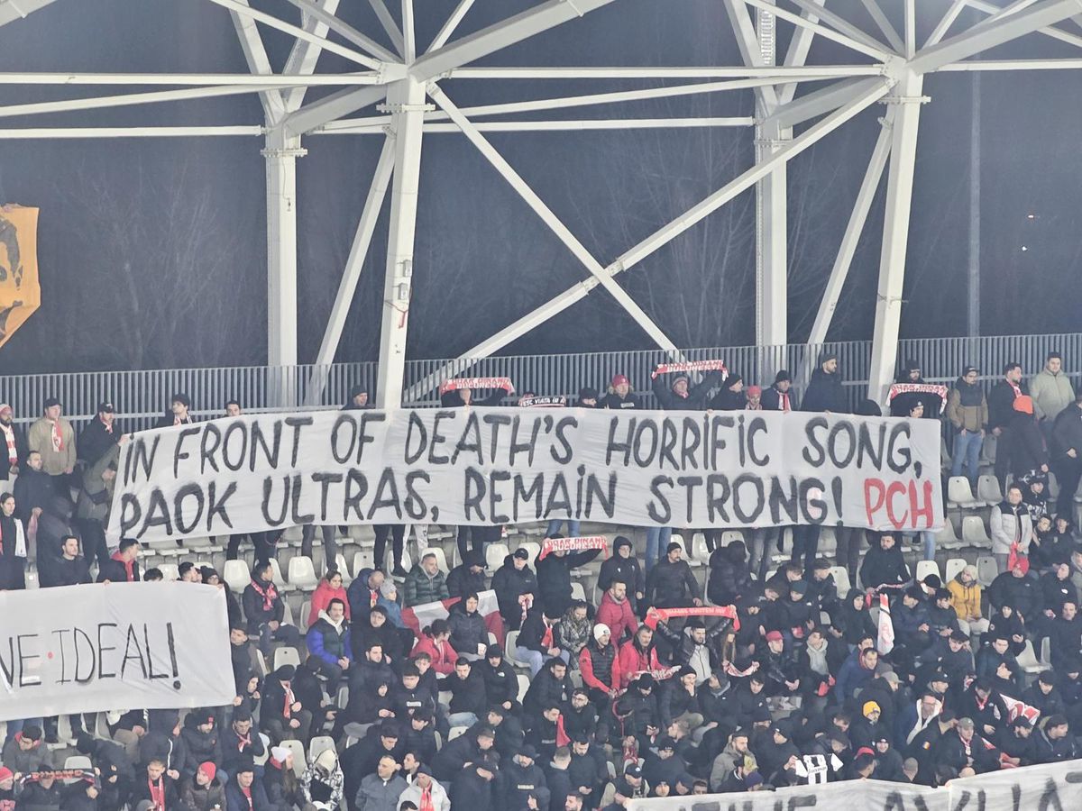 Ce a afișat PCH în memoria suporterilor decedați ai celor de la PAOK: „Rămâneți puternici!”