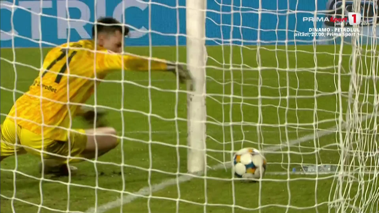Mihai Popa, gafă monumentală în CFR Cluj - Metaloglobus. Captură Prima Sport 1