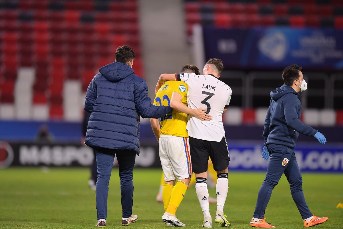 Tristețe fără margini » Imagini emoționante surprinse de fotoreporterul GSP: „tricolorii”, îmbărbătați de fotbaliștii nemți