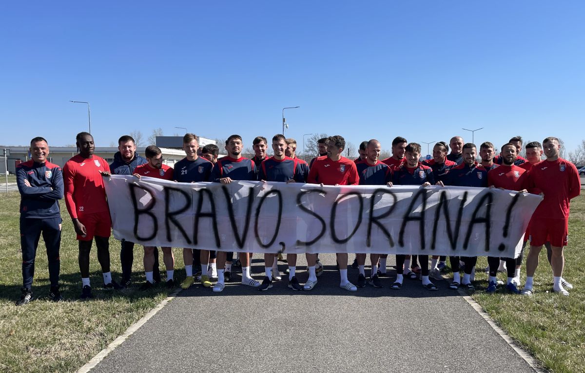 „Ne face mândri!” » Fotbaliștii echipei din Liga 1 au venit la antrenament cu un mesaj pentru Sorana Cîrstea: „Ce reușește este de apreciat”