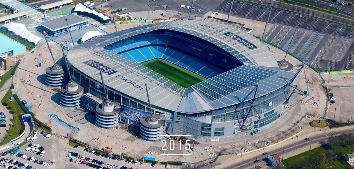 Cum a evoluat arena lui Manchester City în ultimul deceniu