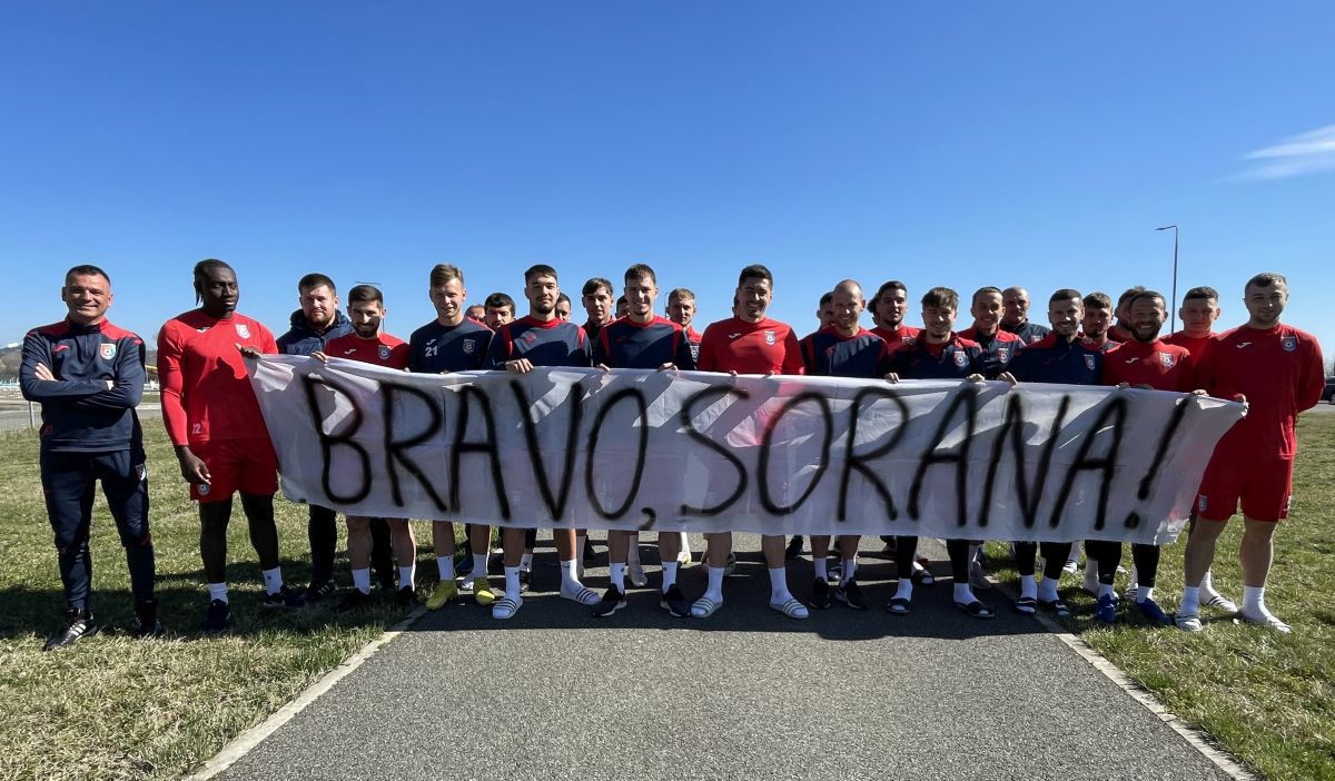 „Ne face mândri!” » Fotbaliștii echipei din Liga 1 au venit la antrenament cu un mesaj pentru Sorana Cîrstea: „Ce reușește este de apreciat”