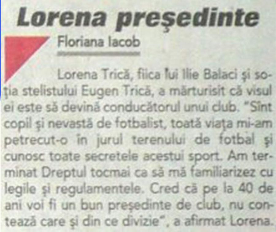 Lorena Balaci, invitată la episodul #15 din podcastul „Profu' de Sport” » „Cea mai mare problemă a fotbalului la copii și juniori sunt PĂRINȚII” + episoade neștiute cu Ilie Balaci