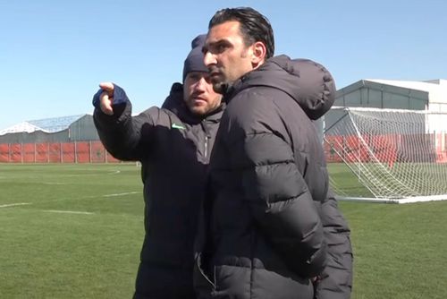 Elias Charalambous, noul antrenor de la FCSB, alături de Mihai Pintilii