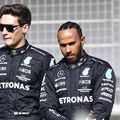 George Russell (stânga) și Lewis Hamilton // foto: Imago Images