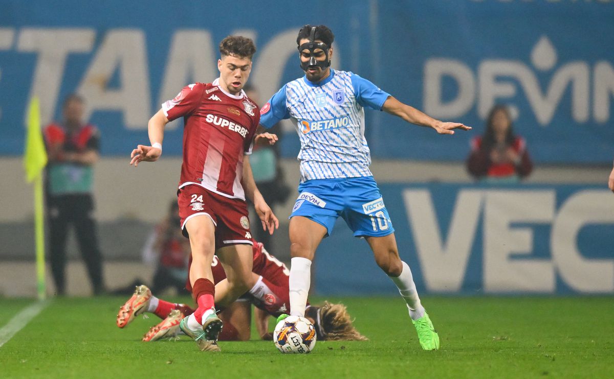 Cu Mitriță dirijor, Universitatea Craiova câștigă miraculos contra Rapidului » Oltenii devin principalii rivali la titlu pentru FCSB! Clasamentul play-off-ului ACUM