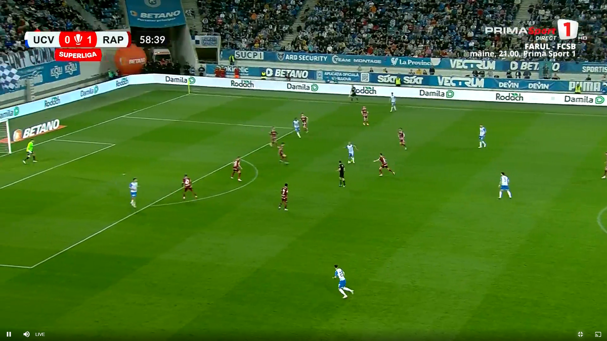 Golul lui Baiaram din Craiova - Rapid