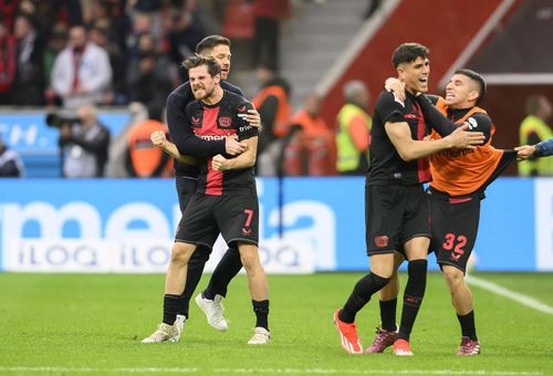 Bayer Leverkusen a câștigat cu Hoffenheim, scor 2-1, în etapa #27 din Bundesliga. Elevii lui Xabi Alonso au fost conduși până în minutul 88/ foto Imago Images