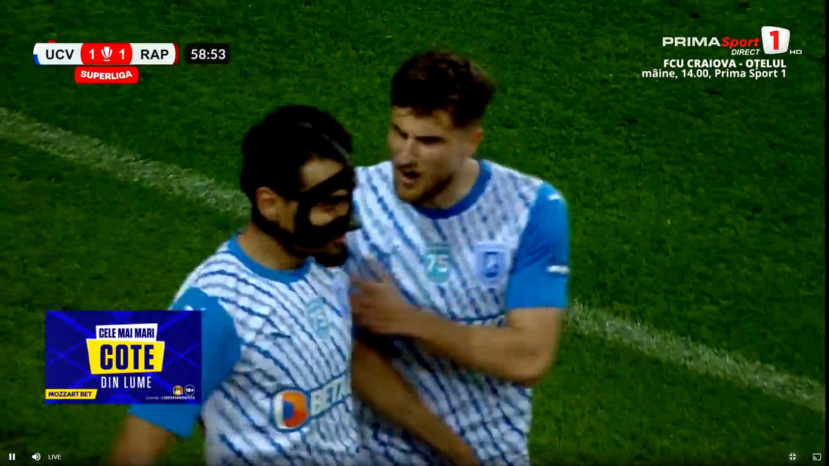 Golul lui Baiaram din Craiova - Rapid