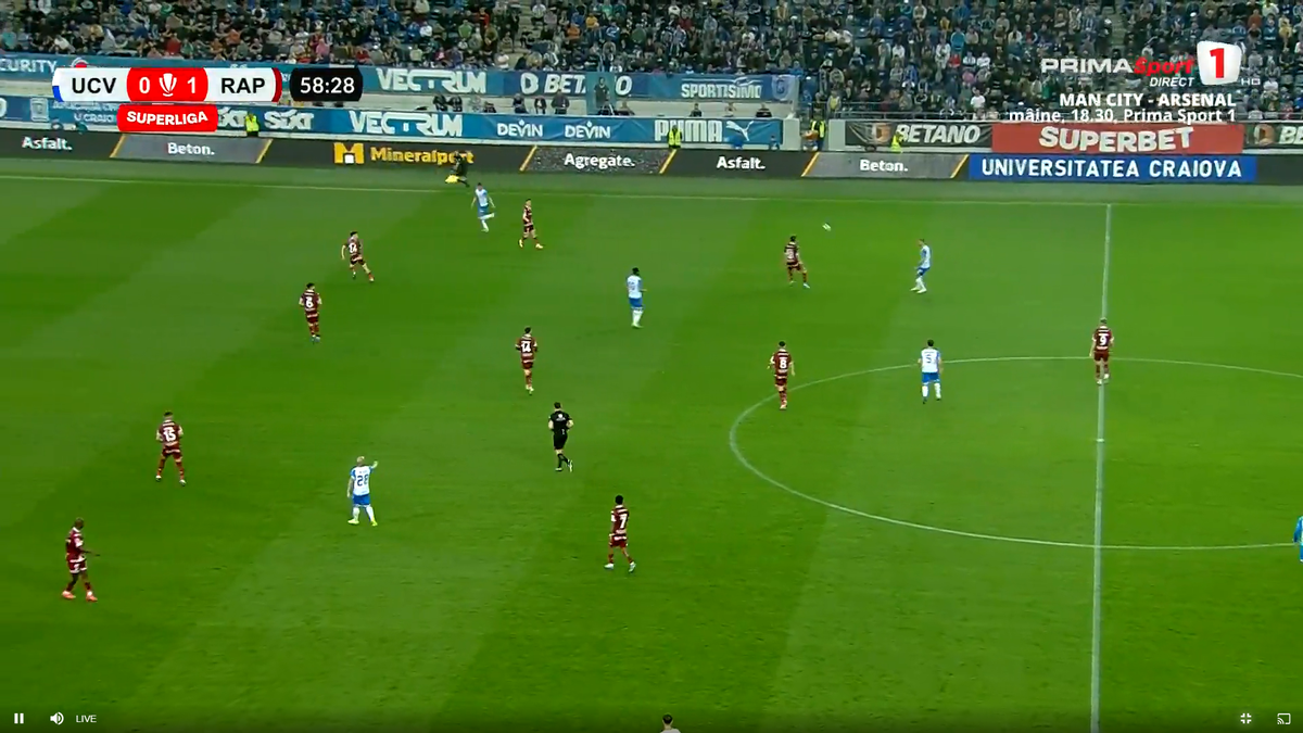 Golul lui Baiaram din Craiova - Rapid