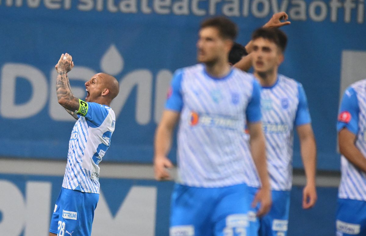 Cu Mitriță dirijor, Universitatea Craiova câștigă miraculos contra Rapidului » Oltenii devin principalii rivali la titlu pentru FCSB! Clasamentul play-off-ului ACUM