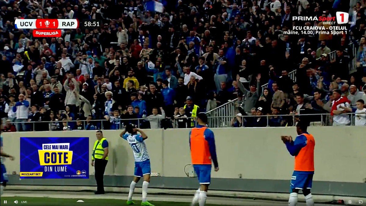 Golul lui Baiaram din Craiova - Rapid