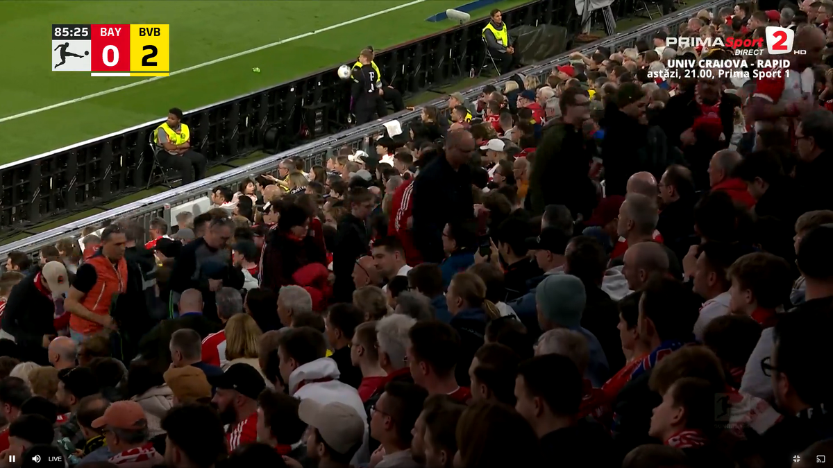 Fanii lui Bayern au plecat de la meciul cu Dortmund înainte de final