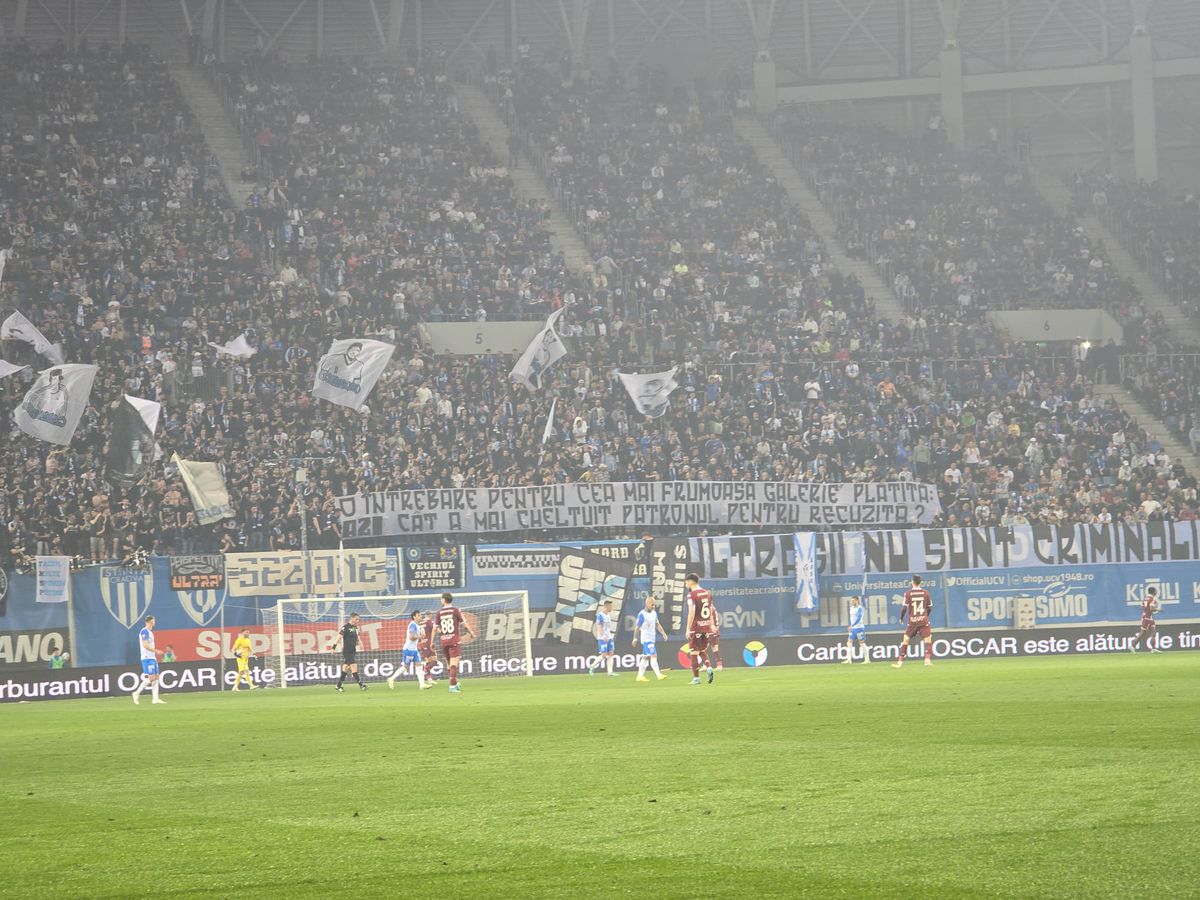 Cu Mitriță dirijor, Universitatea Craiova câștigă miraculos contra Rapidului » Oltenii devin principalii rivali la titlu pentru FCSB! Clasamentul play-off-ului ACUM