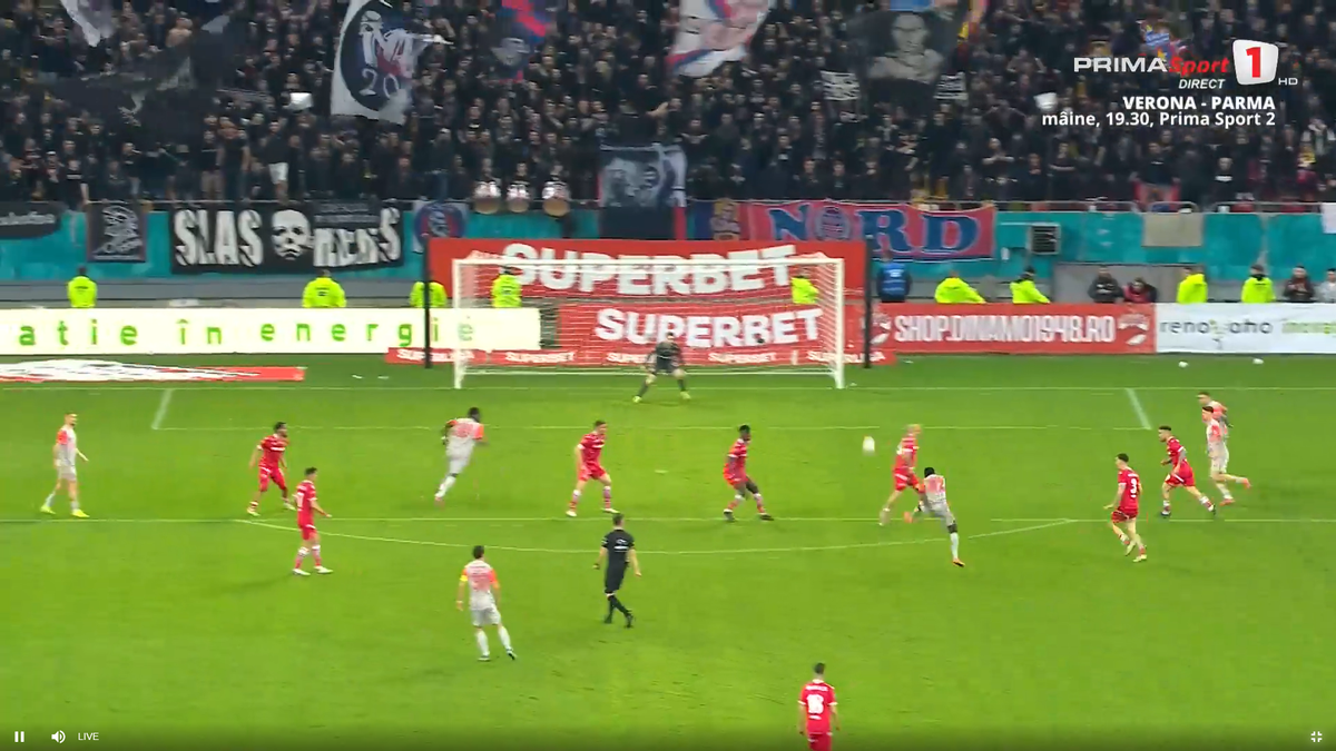 Golul lui Alhassan în Dinamo - FCSB