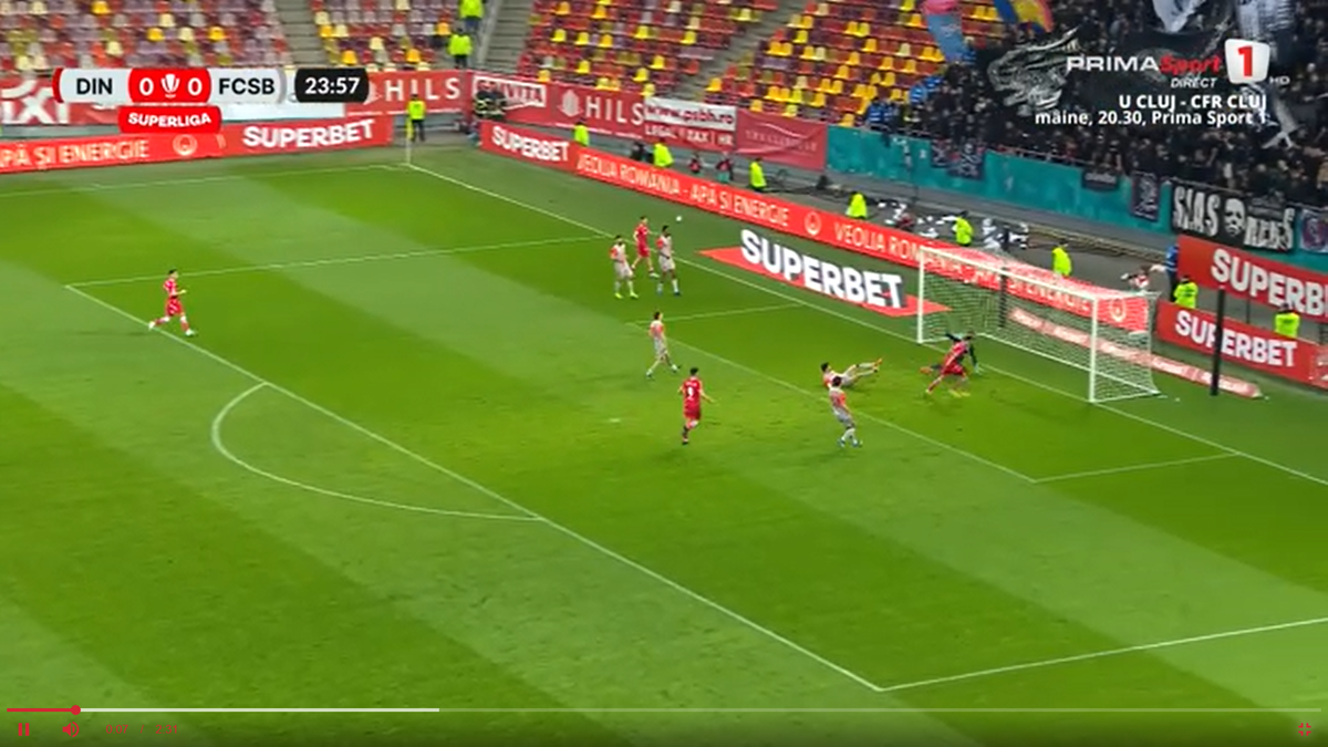 Golul lui Perica în Dinamo - FCSB