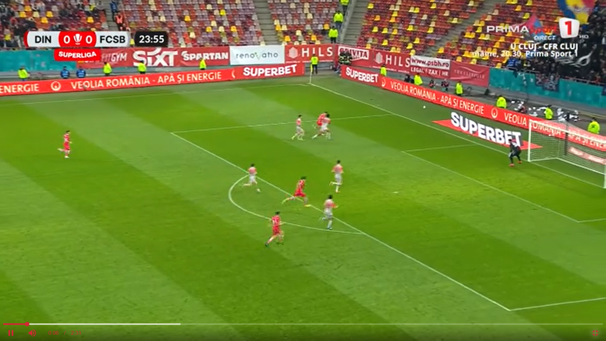 Golul lui Perica în Dinamo - FCSB