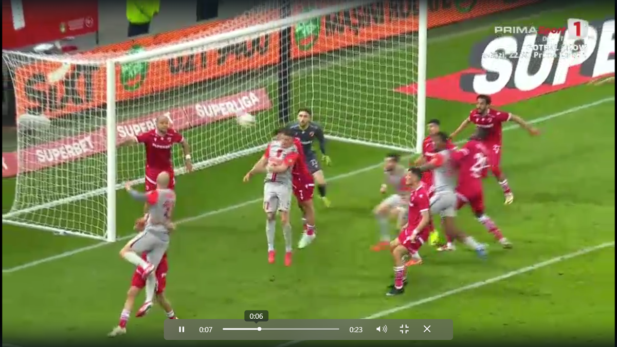 Fază controversată în Dinamo - FCSB