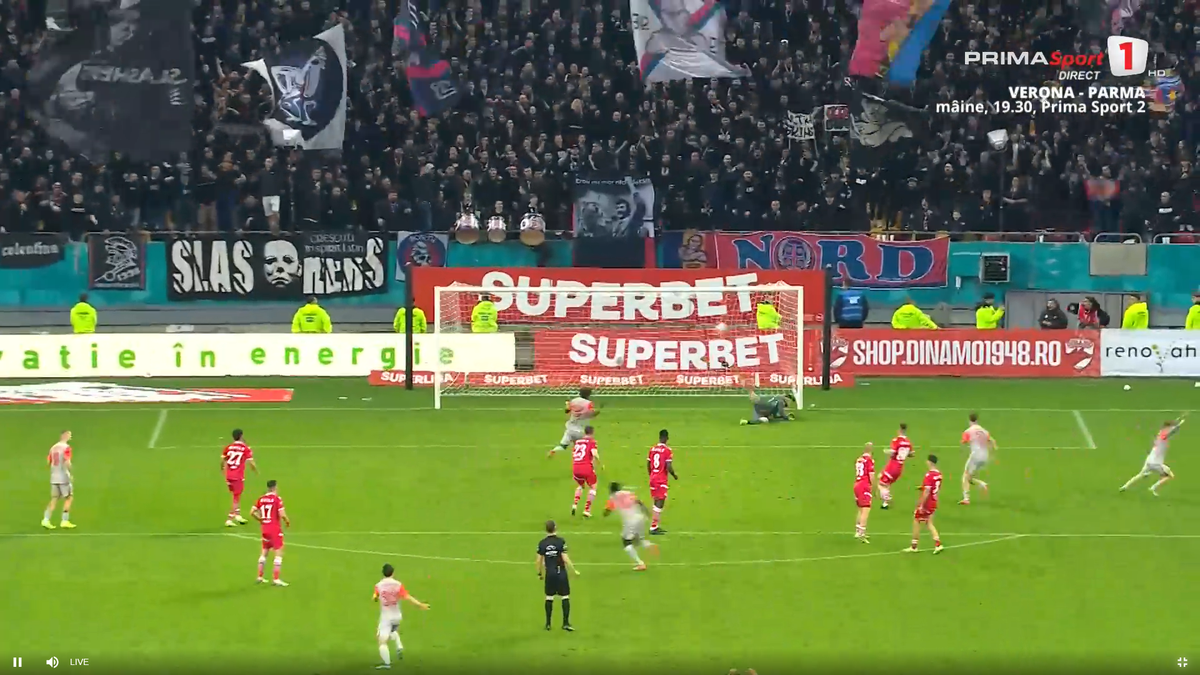 Golul lui Alhassan în Dinamo - FCSB