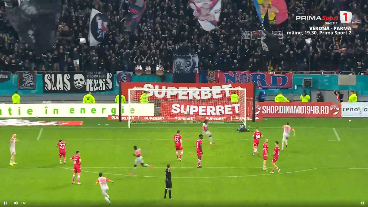 Golul lui Alhassan în Dinamo - FCSB