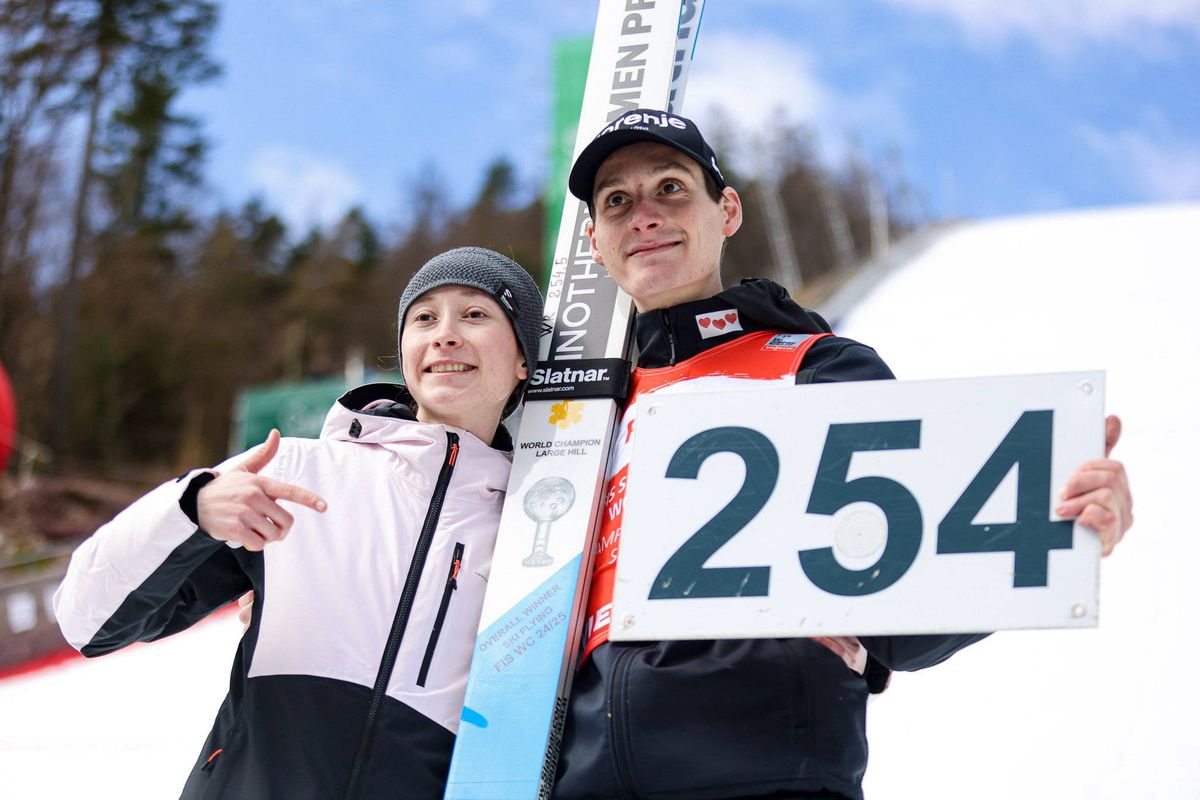 Domen Prevc, record mondial la sărituri cu schiurile