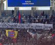 La meciul cu FC Argeș, din prima rundă a play-off-ului din Liga 2, suporterii celor de la Steaua au demarat un nou protest pentru situația în care se află clubul din Ghencea.