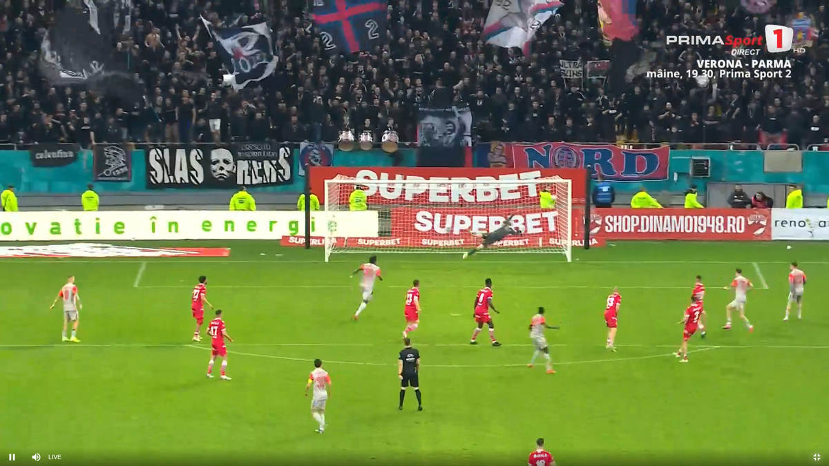 Golul lui Alhassan în Dinamo - FCSB