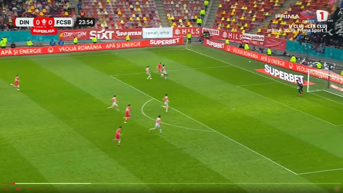 Golul lui Perica în Dinamo - FCSB