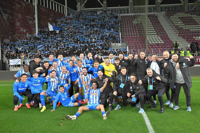 Universitatea Craiova a învins-o pe Rapid, scor 2-1, și speră la primul titlu după mulți ani de secetă