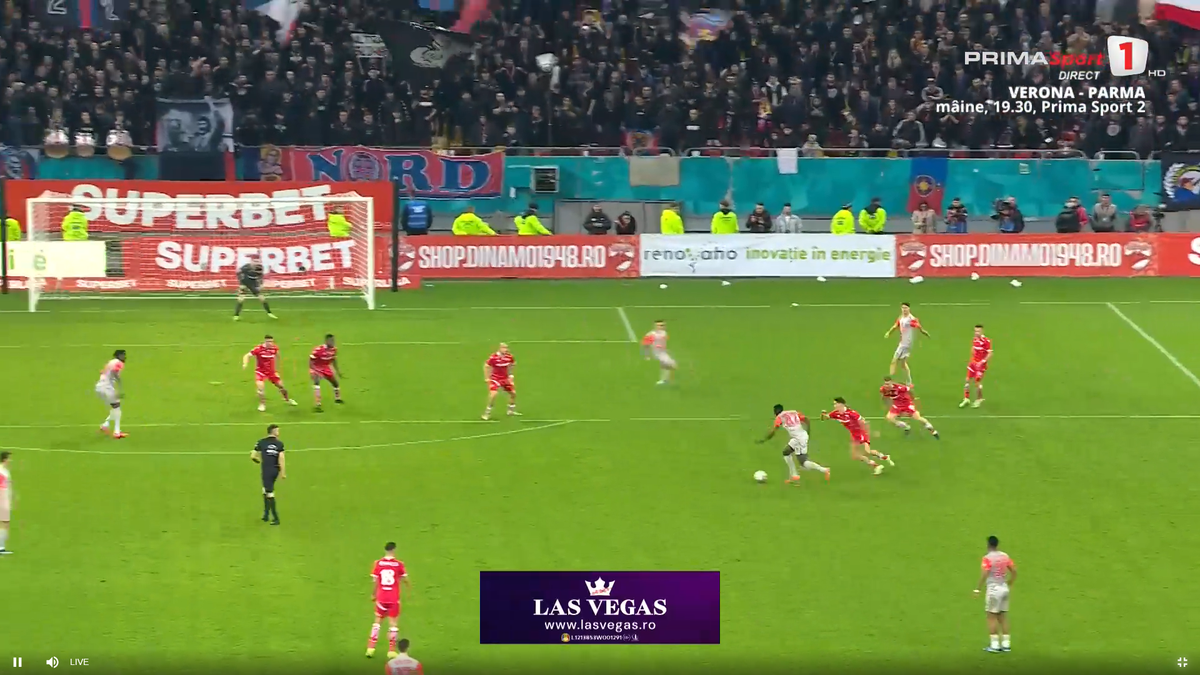 Golul lui Alhassan în Dinamo - FCSB