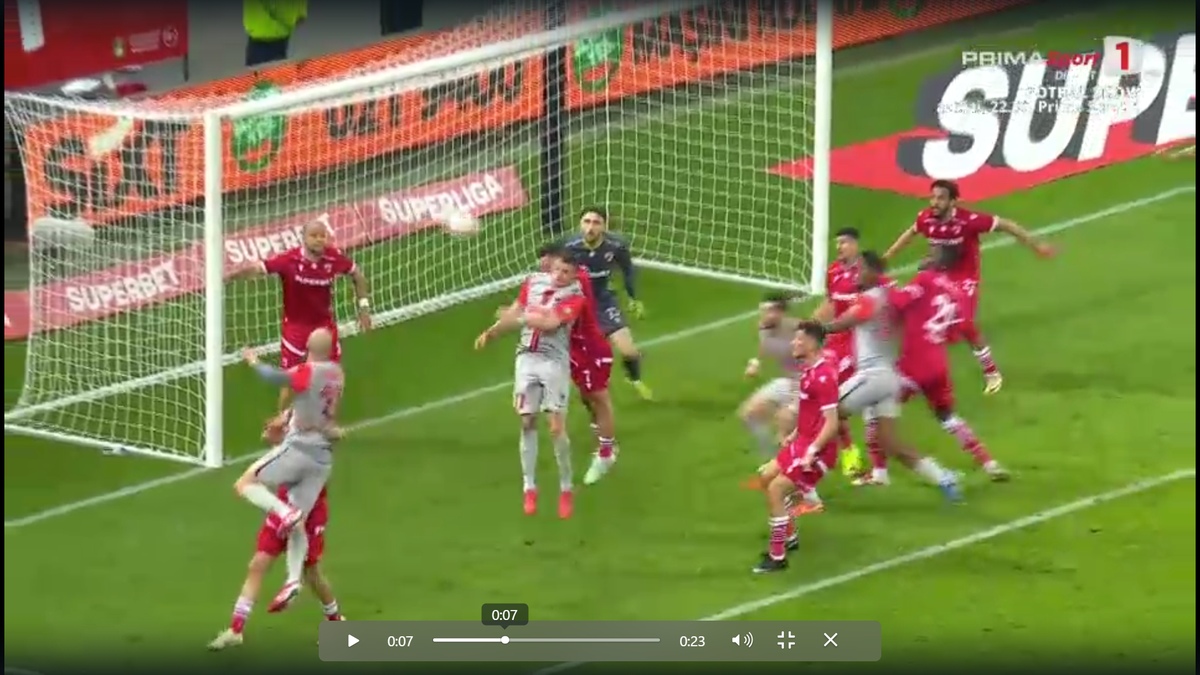 Fază controversată în Dinamo - FCSB