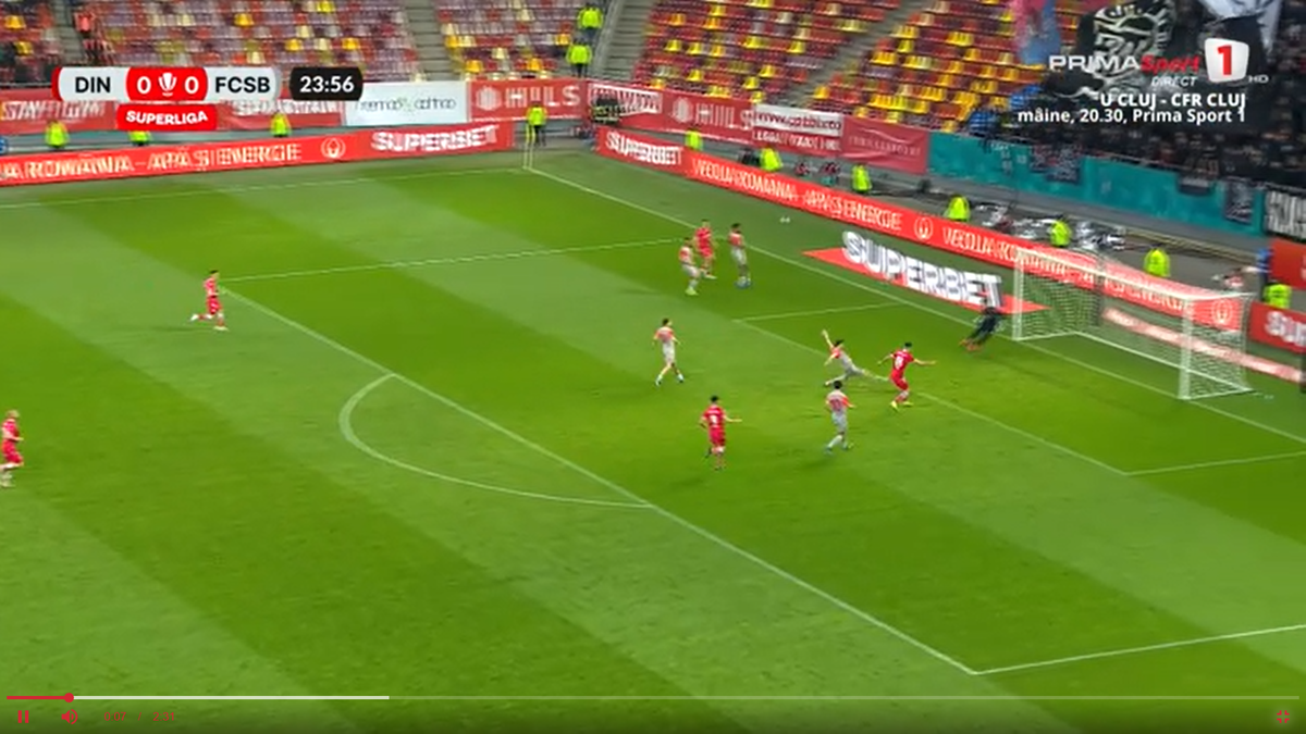 Golul lui Perica în Dinamo - FCSB