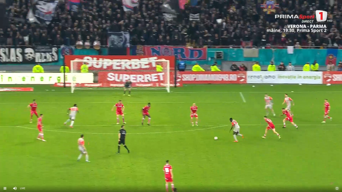 Golul lui Alhassan în Dinamo - FCSB