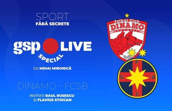 Dinamo - FCSB » „Câinii” nu și-au mai învins rivala de patru ani! Raul Rusescu și Flavius Stoican, invitați la GSP Live Special