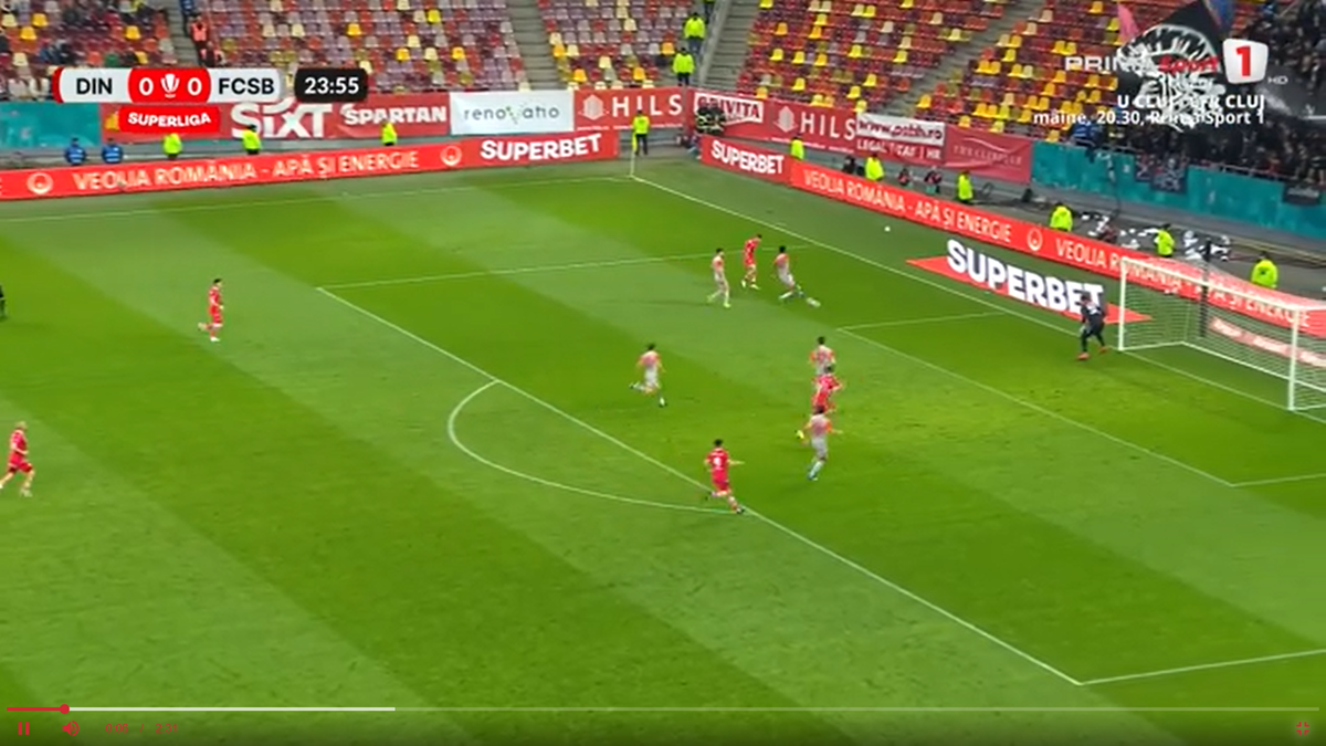 Golul lui Perica în Dinamo - FCSB