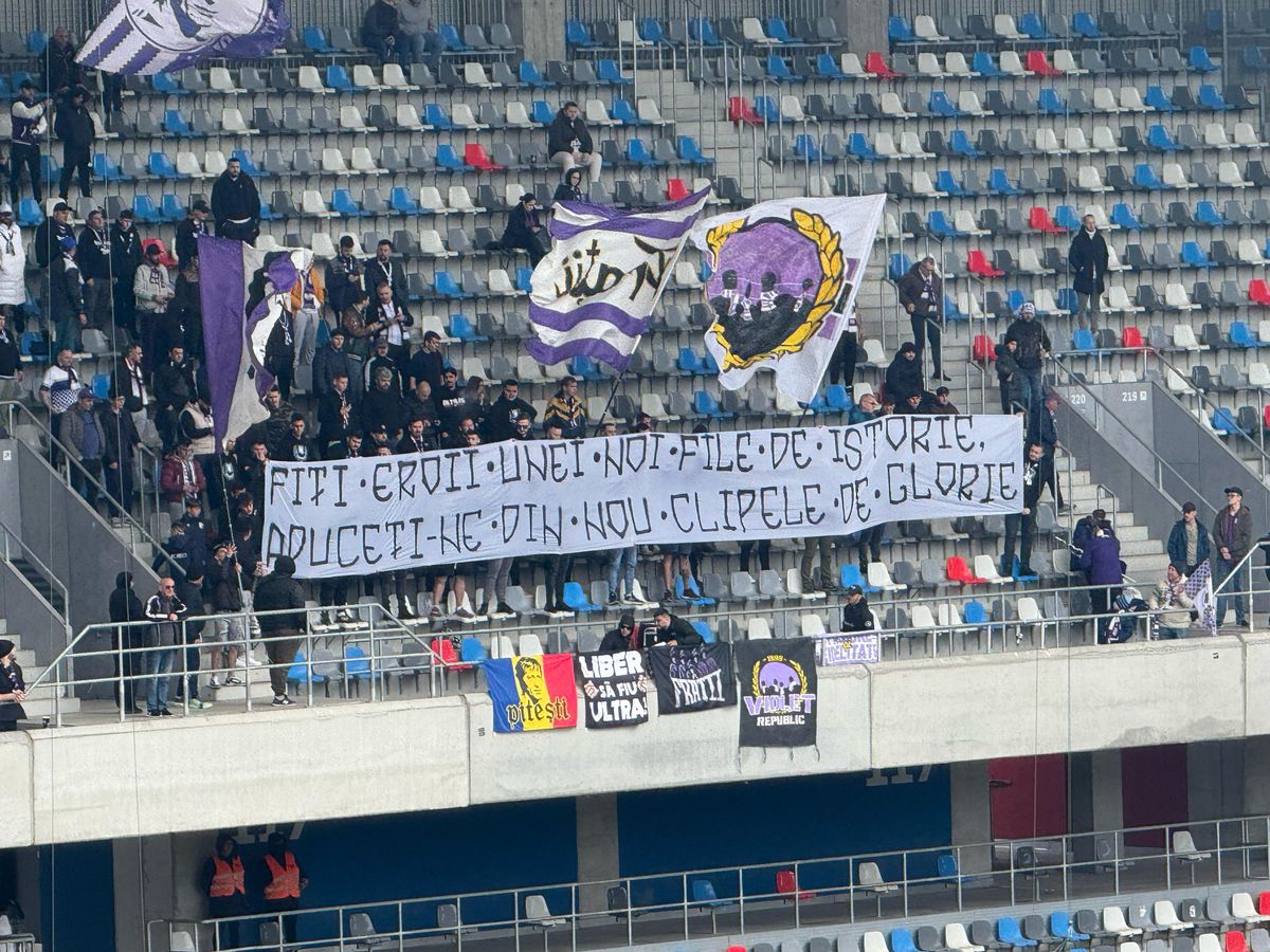 Protest în Ghencea! Ultrașii din Peluza Sud au luat atitudine: „De sistem fabricat, pentru același interes mascat”