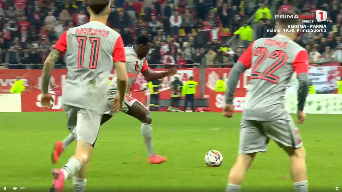 Golul lui Alhassan în Dinamo - FCSB