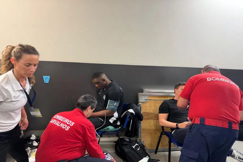 Porto - Sporting, meci handbal, incident înainte de meci / sursa foto: abola.pt