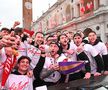 Imagini de senzație! Au promovat în Serie B după 26 de ani și au scos 30.000 de oameni în stradă