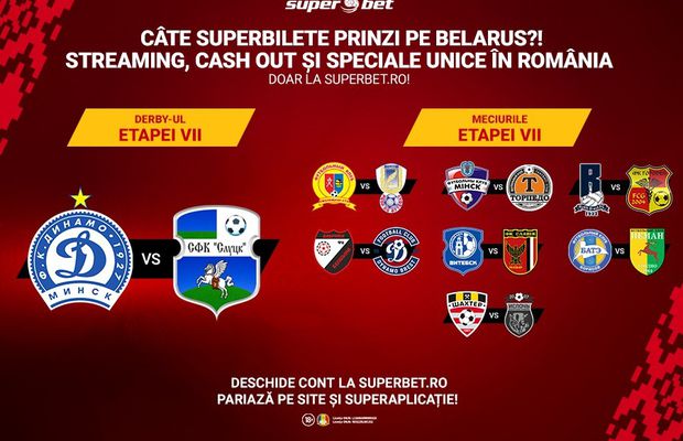 Continuă surprizele din prima ligă din Belarus? Etapa a șaptea, meci cu meci!