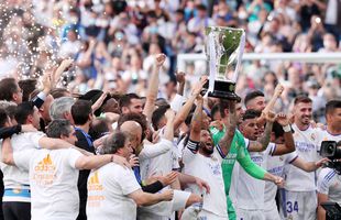 Real Madrid este noua campioană a Spaniei! Ancelotti, performanță remarcabilă + cum au sărbătorit „galacticii”