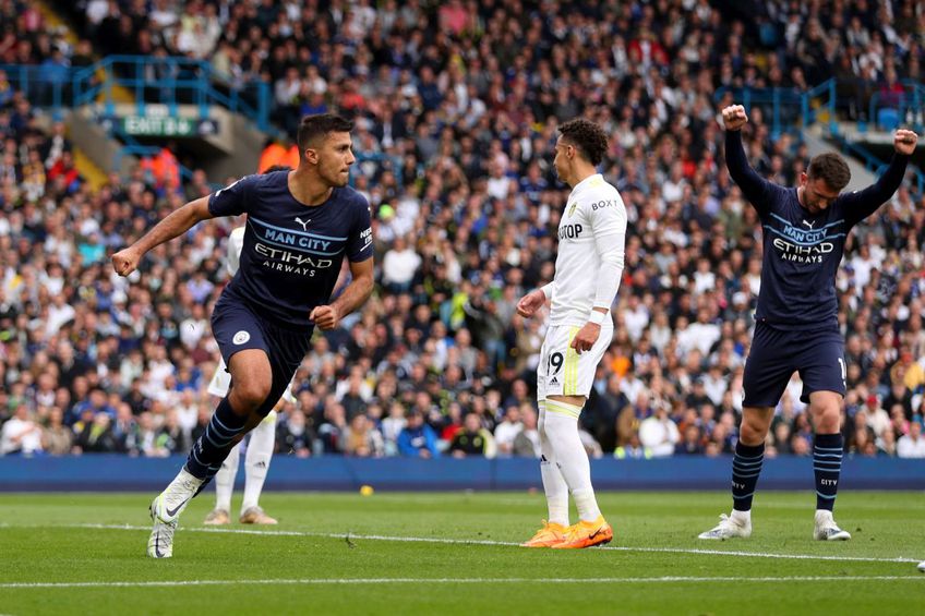 Manchester City a învins-o pe Leeds, scor 4-0, în runda #35 din Premier League. „Cetățenii” au un punct avans față de Liverpool cu 4 runde rămase de disputat.