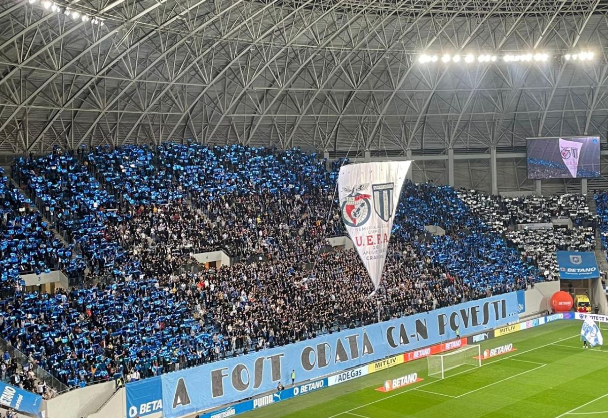 30.000 de oameni pentru o scenografie desprinsă din istoria Craiovei Maxima, la meciul cu FCSB