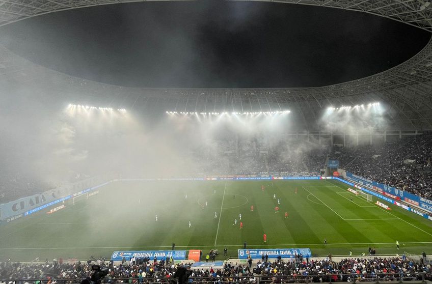 Derby-ul dintre Universitatea Craiova și FCSB, din runda cu numărul 6 a play-off-ului SuperLigii, a atras 29.588 de spectatori pe arena „Ion Oblemenco”, număr oficial.
