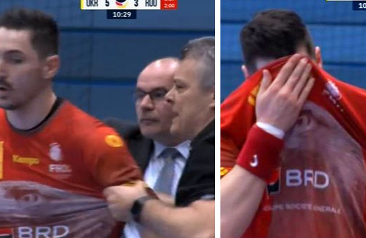 Uluială și nervi în Ucraina - România » Tărâță a luat „ROȘU” pentru o infracțiune atipică și l-a scos din sărite pe Xavi Pascual. Cum a reacționat handbalistul Stelei